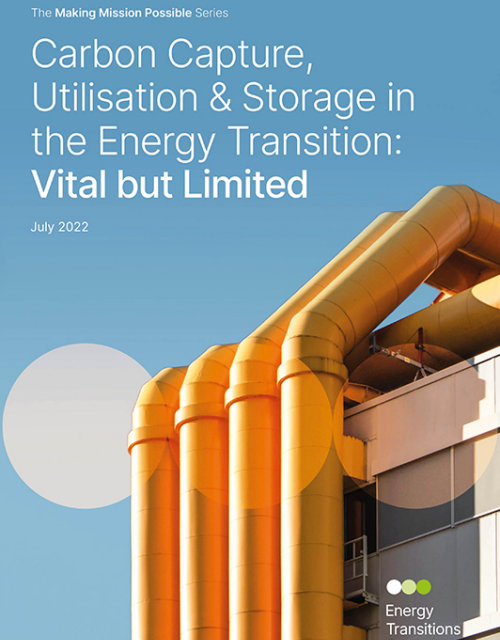 Carbon Capture, Utilisation and Storage in the Energy Transition: Vital but Limited